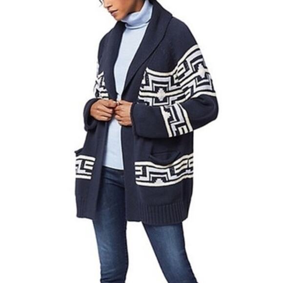 Pendleton Sweater Women's Size Small  Las Cruces Cardigan Sweater Blue - Picture 1 of 11